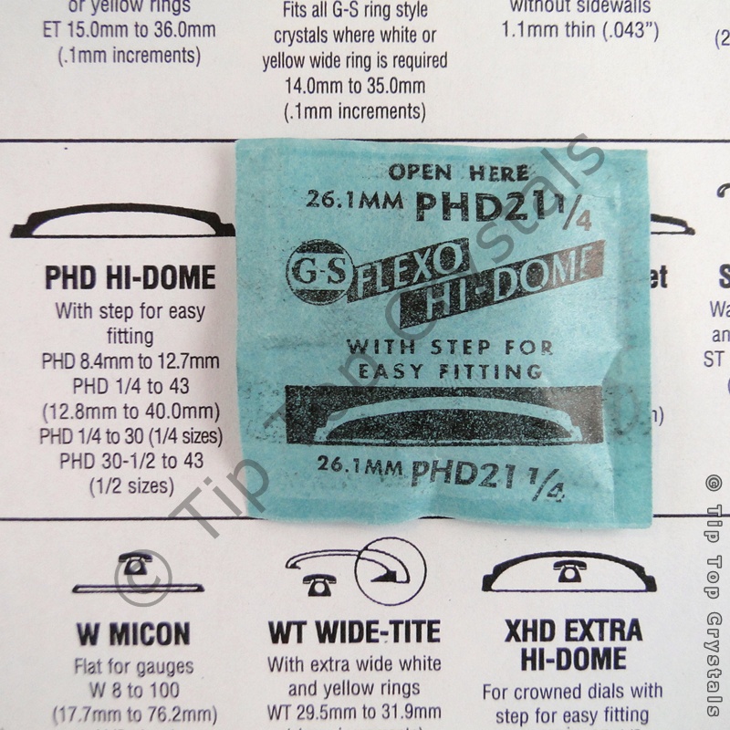 GS PHD 21-1/4 Watch Crystal - Click Image to Close