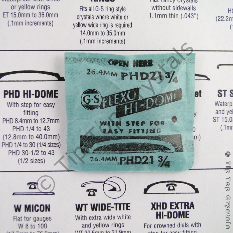 GS PHD 21-3/4 Watch Crystal - Click Image to Close