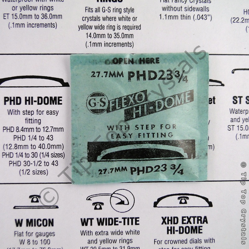 GS PHD 23-3/4 Watch Crystal - Click Image to Close