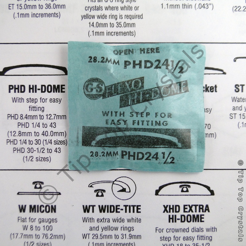 GS PHD 24-1/2 Watch Crystal - Click Image to Close
