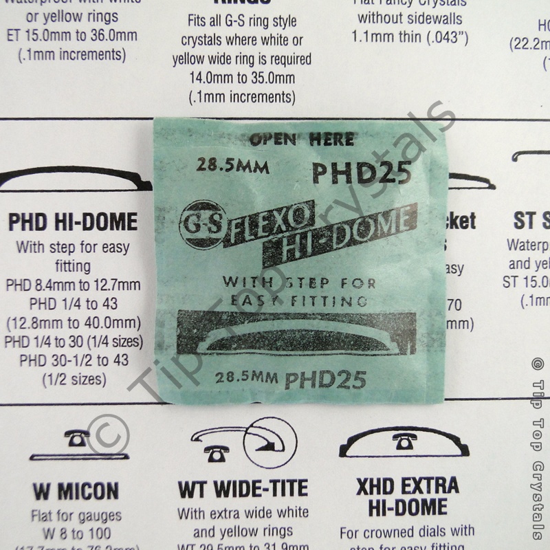 GS PHD 25 Watch Crystal - Click Image to Close