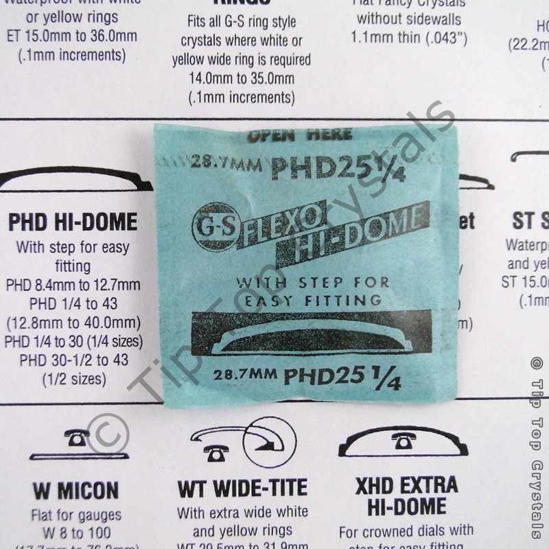 GS PHD 25-1/4 Watch Crystal - Click Image to Close