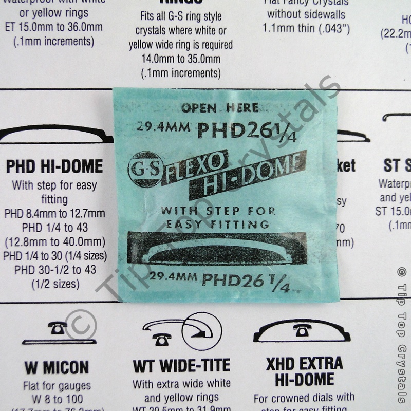 GS PHD 26-1/4 Watch Crystal - Click Image to Close