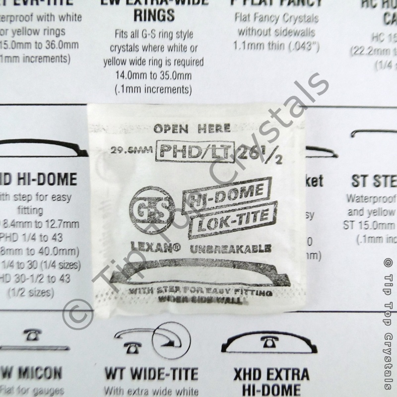 GS PHD 26-1/2 Watch Crystal - Click Image to Close