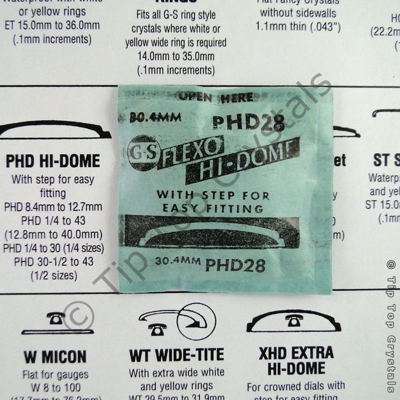 GS PHD 28 Watch Crystal - Click Image to Close