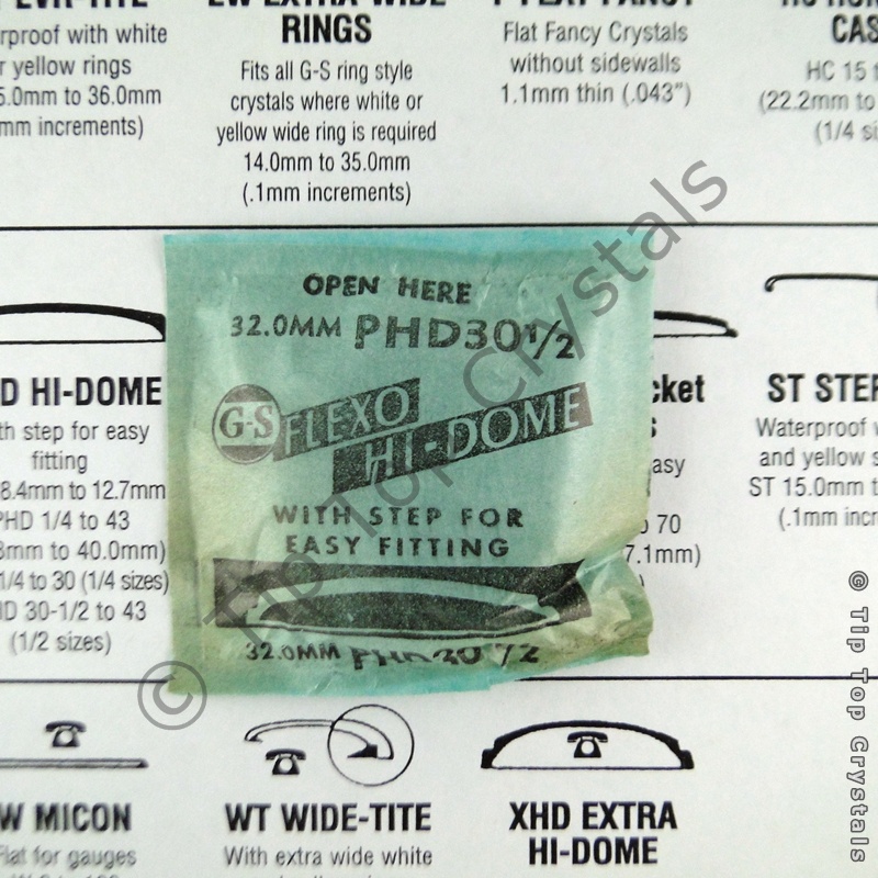 GS PHD 30-1/2 Watch Crystal - Click Image to Close