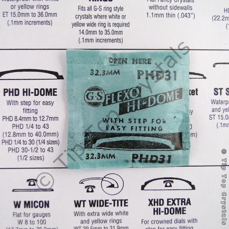 GS PHD 31 Watch Crystal - Click Image to Close