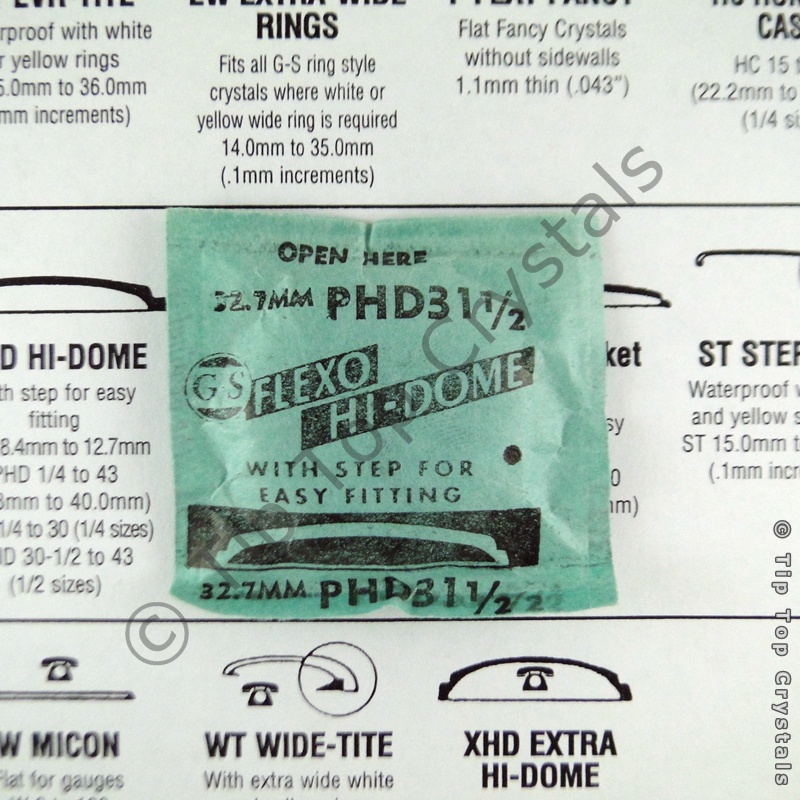 GS PHD 31-1/2 Watch Crystal - Click Image to Close