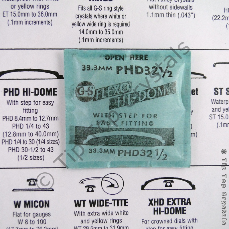 GS PHD 32-1/2 Watch Crystal - Click Image to Close