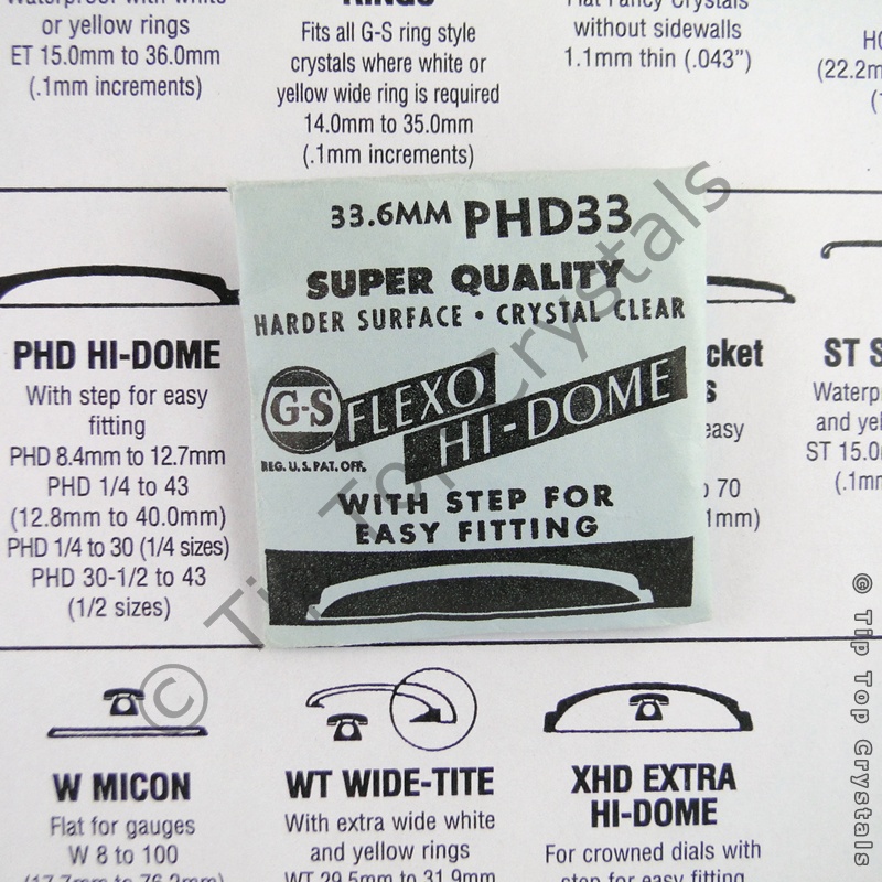 GS PHD 33 Watch Crystal - Click Image to Close