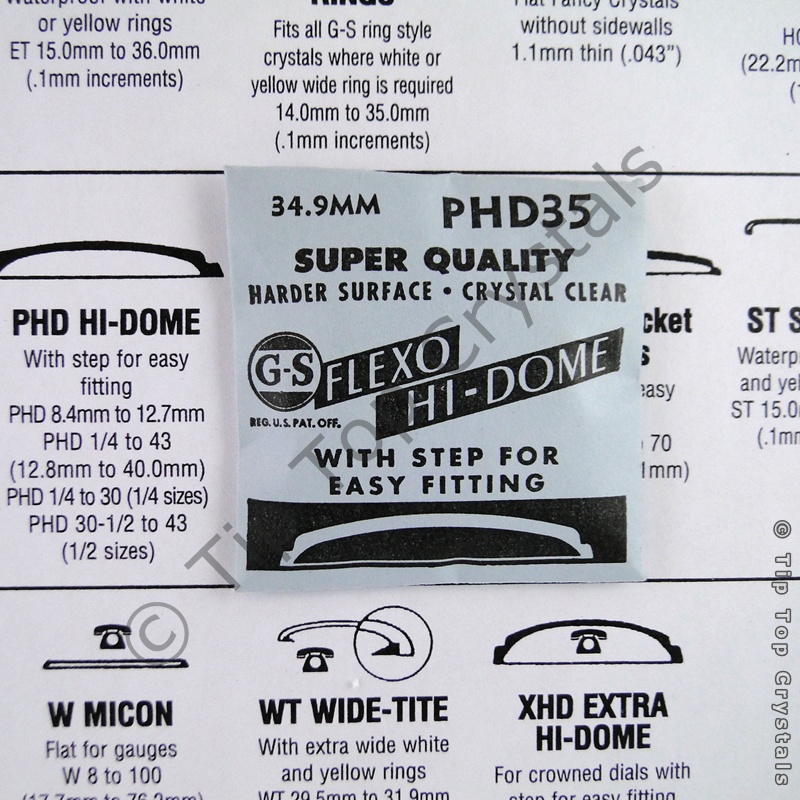 GS PHD 35 Watch Crystal - Click Image to Close