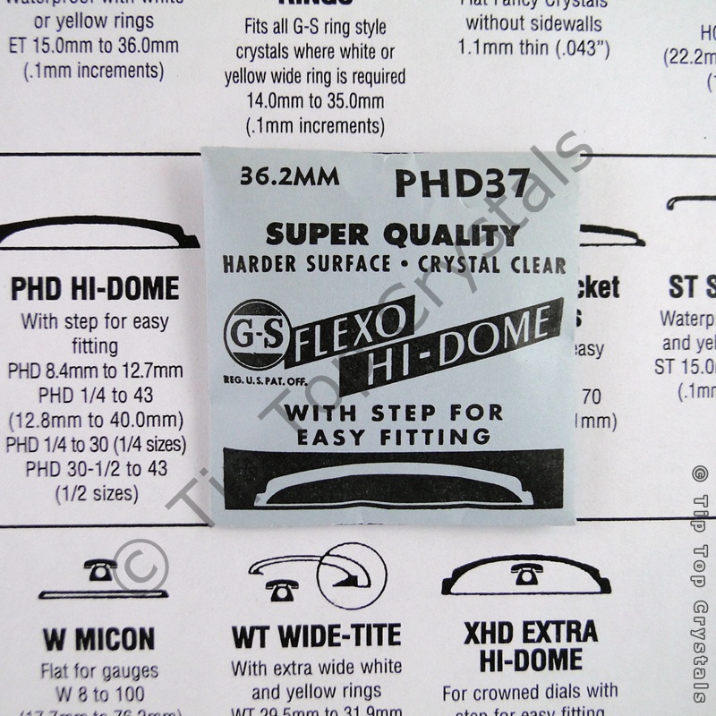 GS PHD 37 Watch Crystal - Click Image to Close