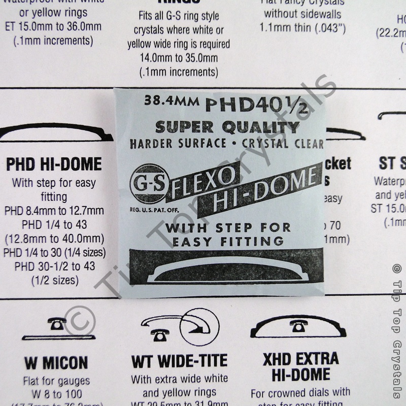 GS PHD 40-1/2 Watch Crystal - Click Image to Close