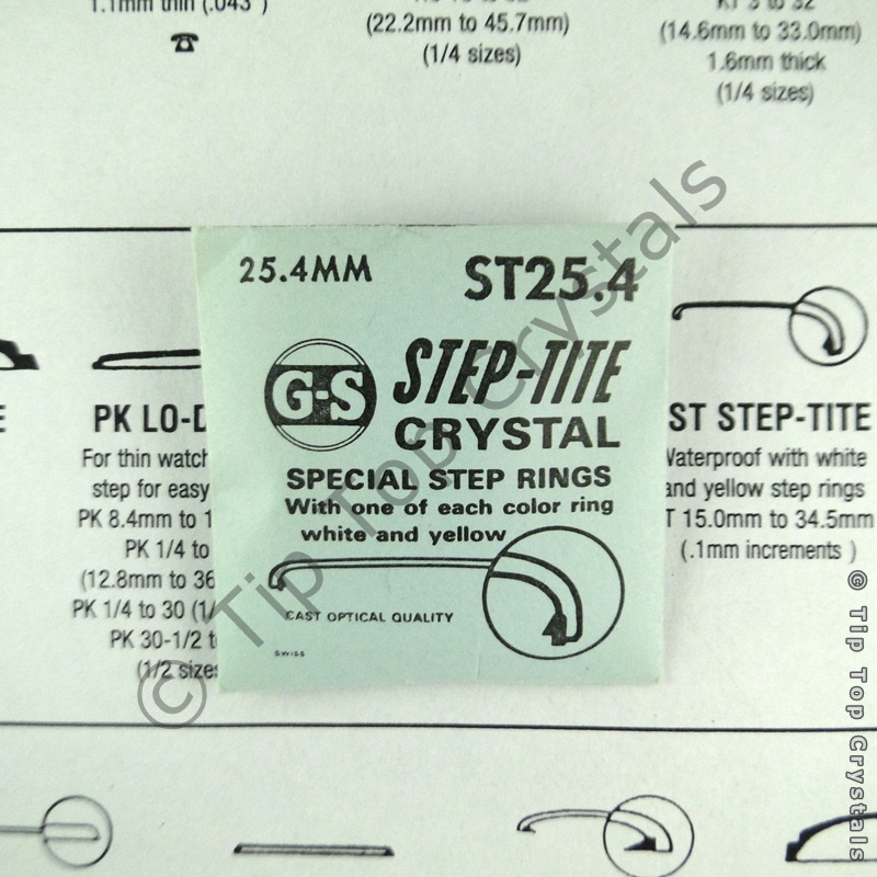 GS ST 25.4mm Watch Crystal - Click Image to Close