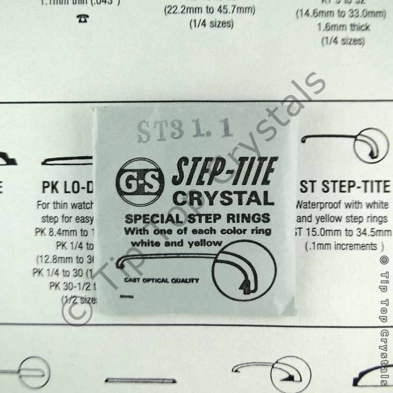 GS ST 31.1mm Watch Crystal - Click Image to Close
