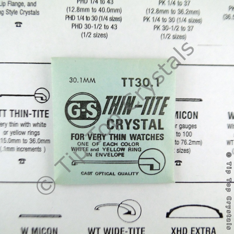 GS TT 30.1mm Watch Crystal - Click Image to Close