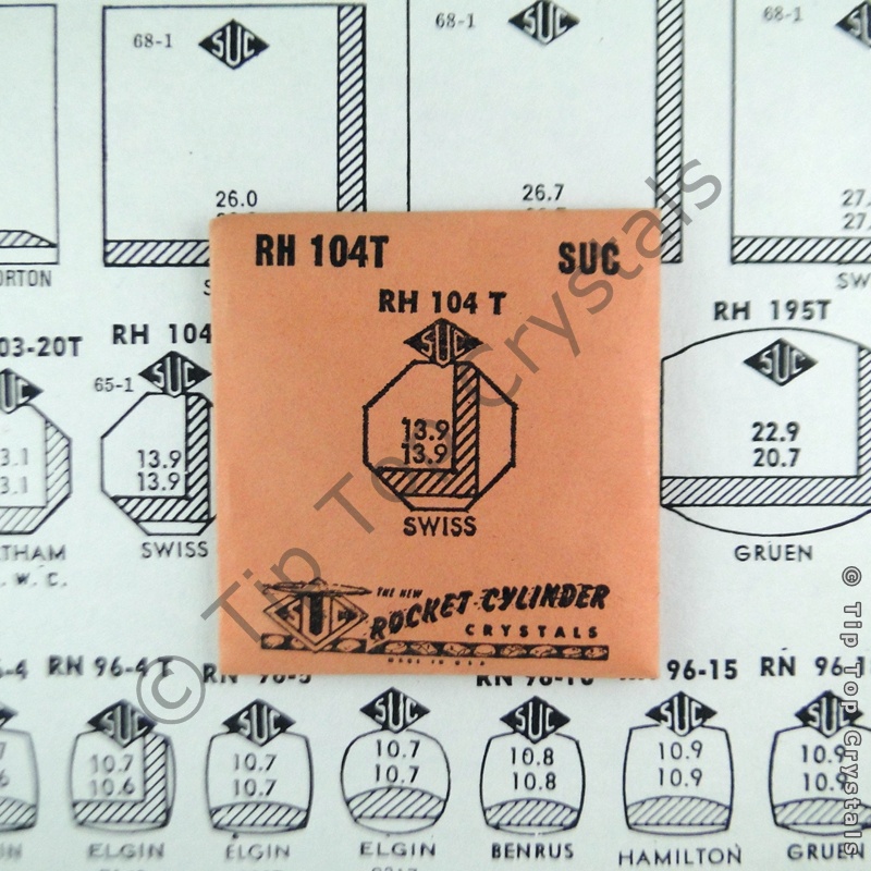 SUC RH104T Watch Crystal - Click Image to Close