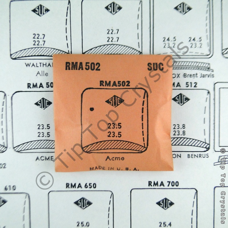 SUC RMA502 Watch Crystal - Click Image to Close