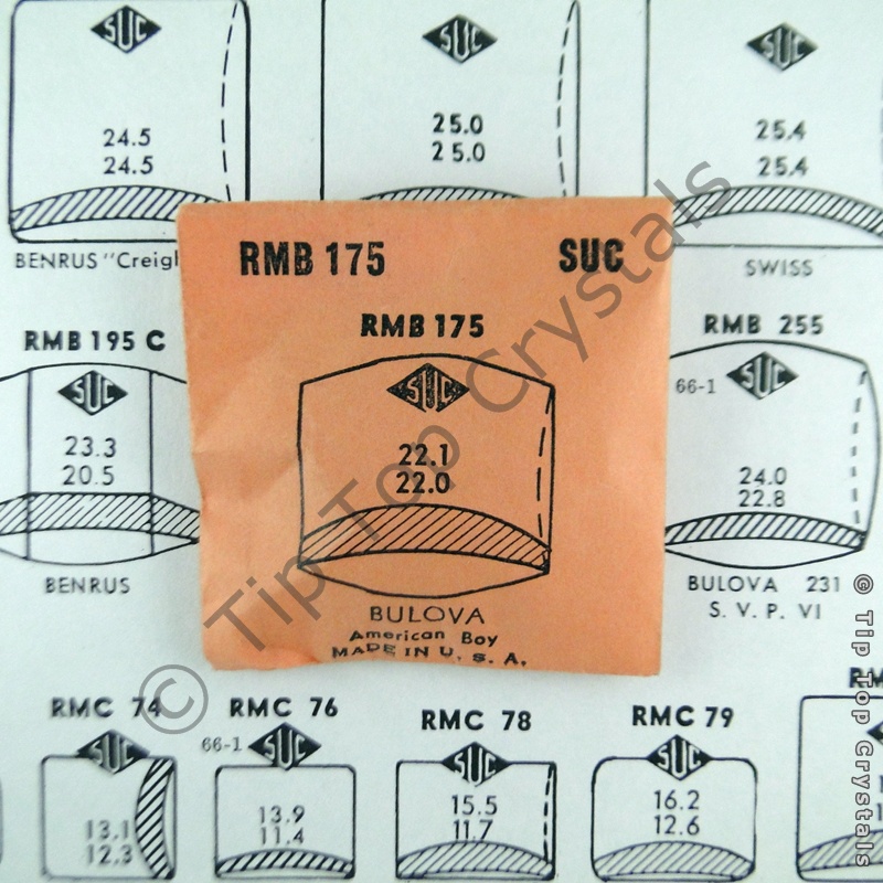 SUC RMB175 Watch Crystal - Click Image to Close