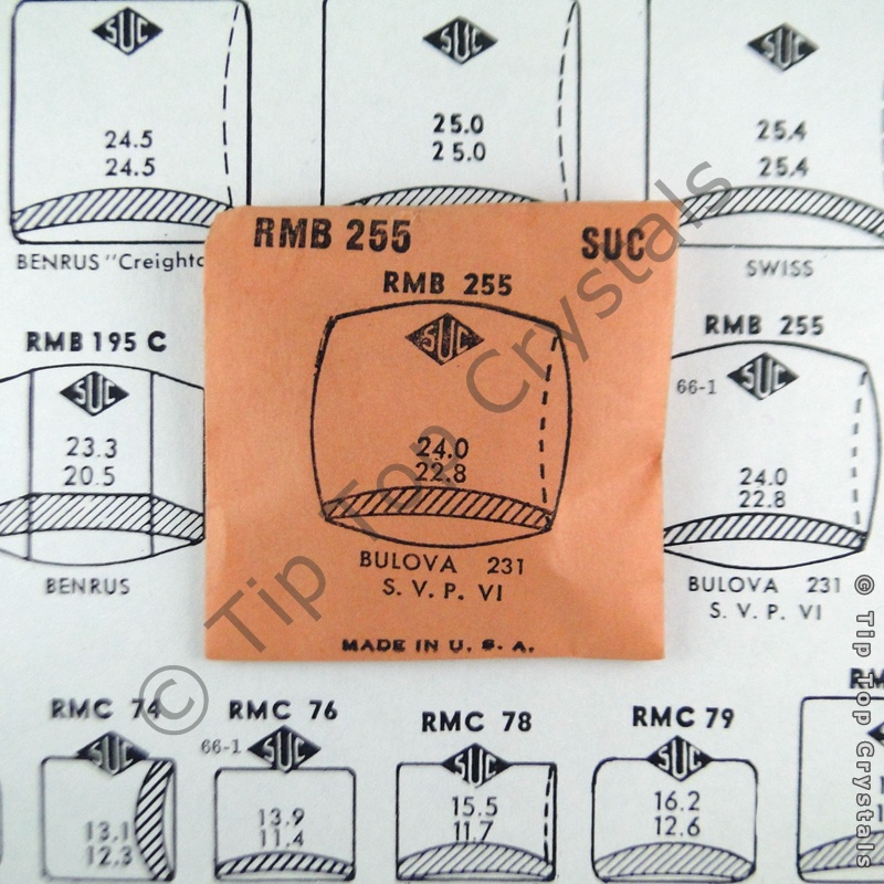 SUC RMB255 Watch Crystal - Click Image to Close