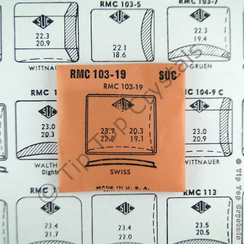 SUC RMC103-19 Watch Crystal - Click Image to Close