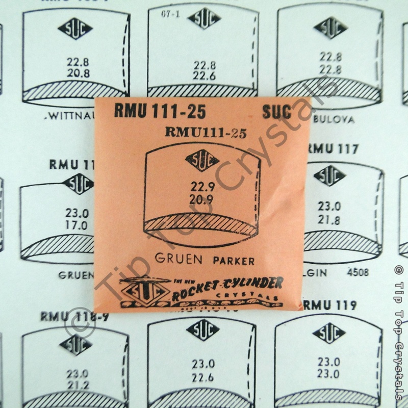 SUC RMU111-25 Watch Crystal - Click Image to Close