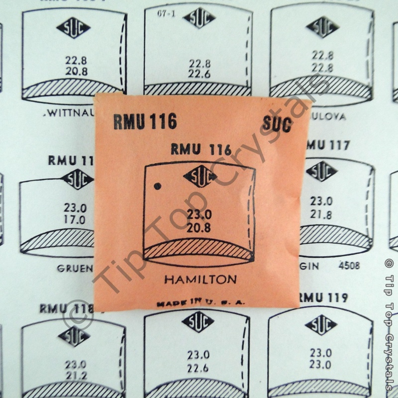 SUC RMU116 Watch Crystal - Click Image to Close