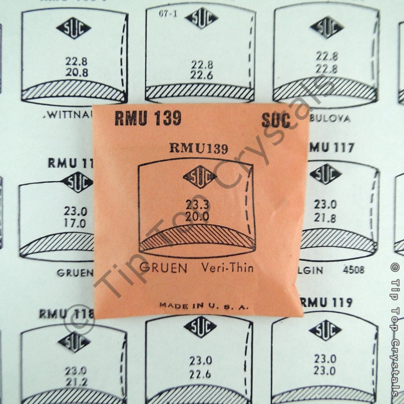 SUC RMU139 Watch Crystal - Click Image to Close
