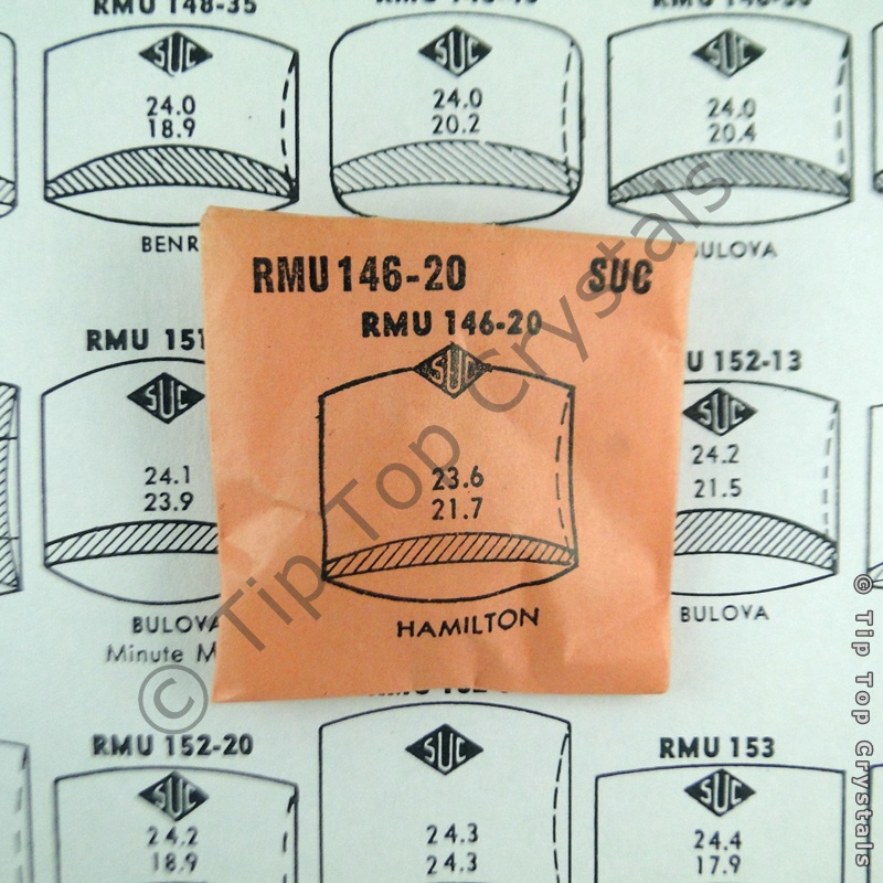SUC RMU146-20 Watch Crystal - Click Image to Close
