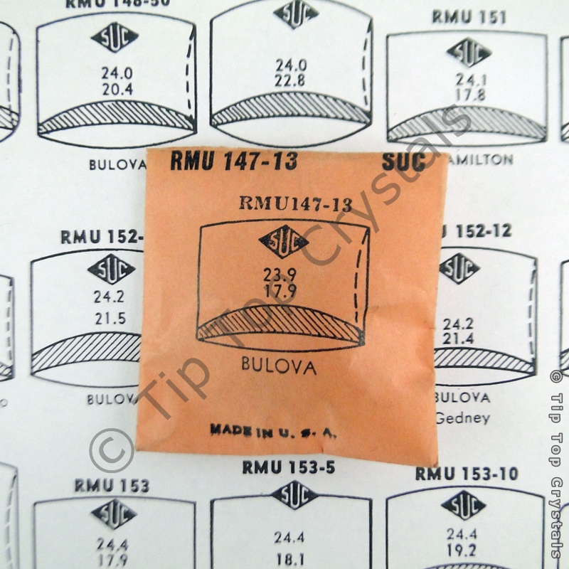 SUC RMU147-13 Watch Crystal - Click Image to Close