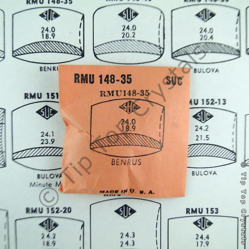 SUC RMU148-35 Watch Crystal - Click Image to Close