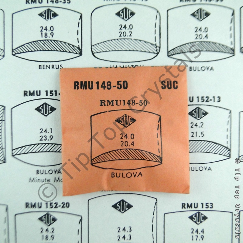 SUC RMU148-50 Watch Crystal - Click Image to Close