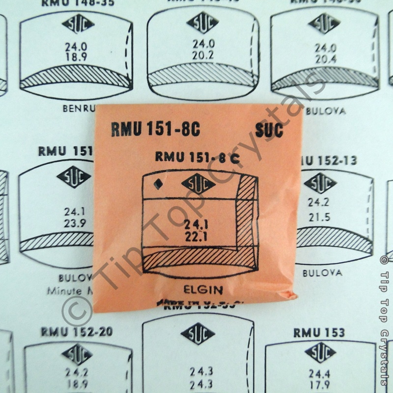 SUC RMU151-8C Watch Crystal - Click Image to Close