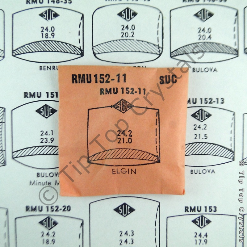 SUC RMU152-11 Watch Crystal - Click Image to Close