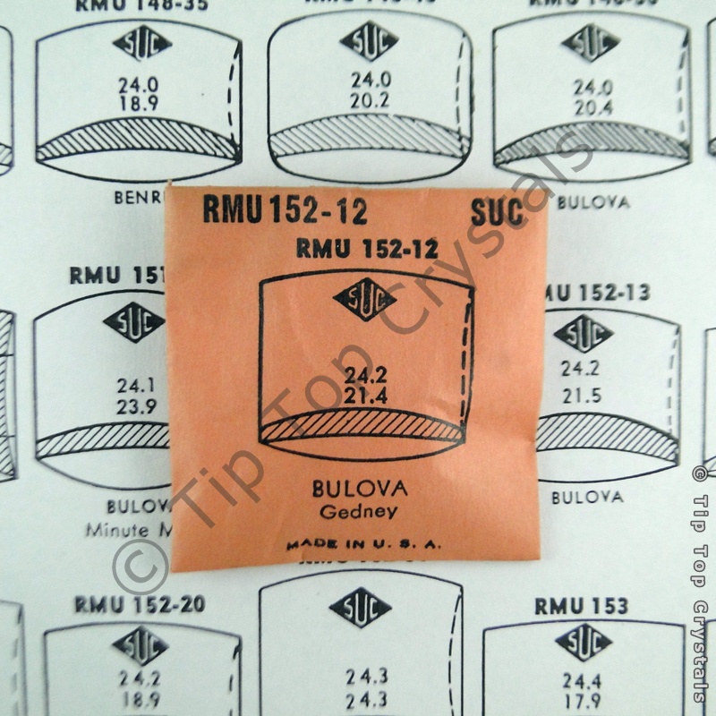 SUC RMU152-12 Watch Crystal - Click Image to Close