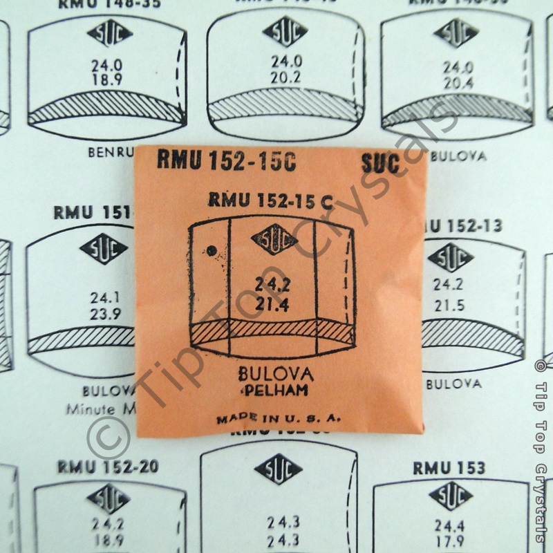 SUC RMU152-15C Watch Crystal - Click Image to Close
