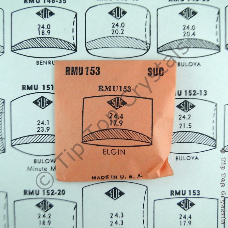 SUC RMU153 Watch Crystal - Click Image to Close