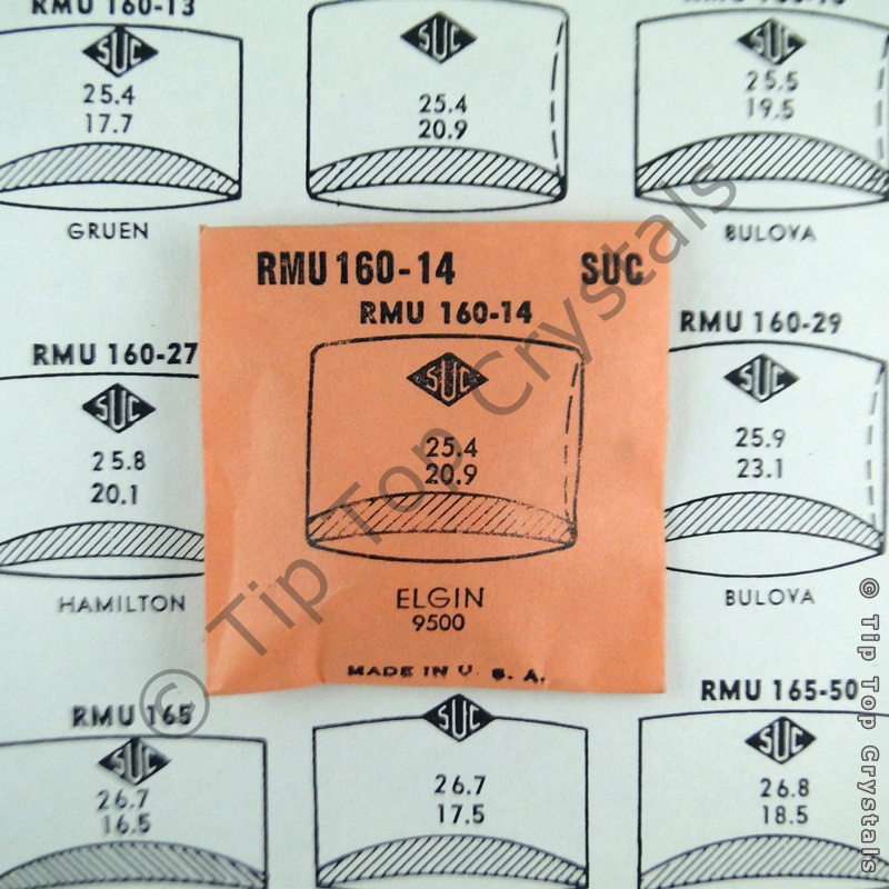 SUC RMU160-14 Watch Crystal - Click Image to Close