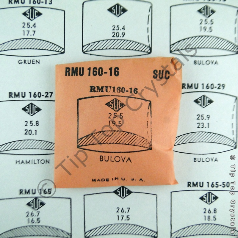 SUC RMU160-16 Watch Crystal - Click Image to Close