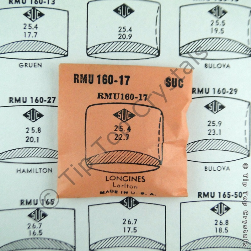 SUC RMU160-17 Watch Crystal - Click Image to Close