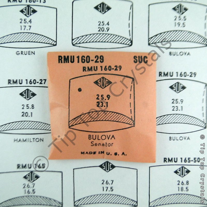 SUC RMU160-29 Watch Crystal - Click Image to Close