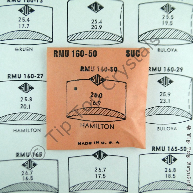 SUC RMU160-50 Watch Crystal - Click Image to Close