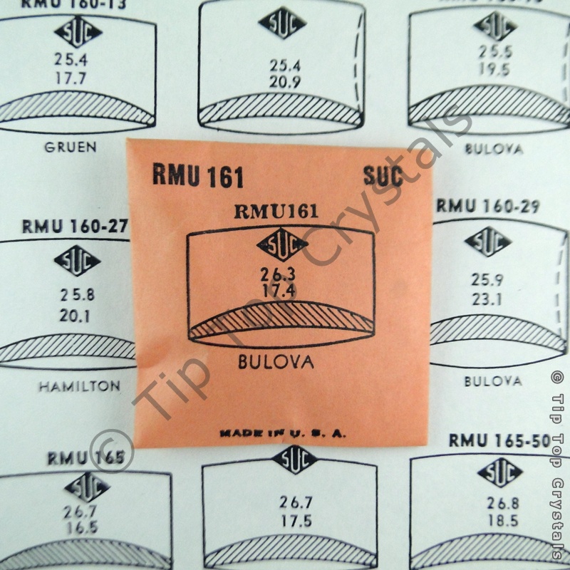 SUC RMU161 Watch Crystal - Click Image to Close
