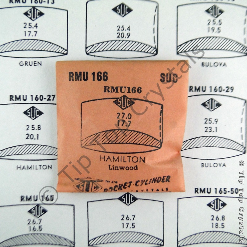 SUC RMU166 Watch Crystal - Click Image to Close
