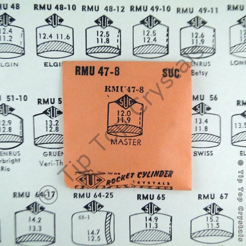 SUC RMU47-8 Watch Crystal - Click Image to Close