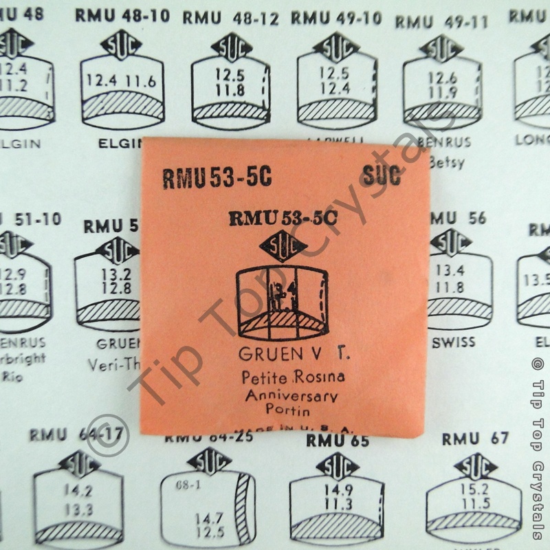SUC RMU53-5C Watch Crystal - Click Image to Close