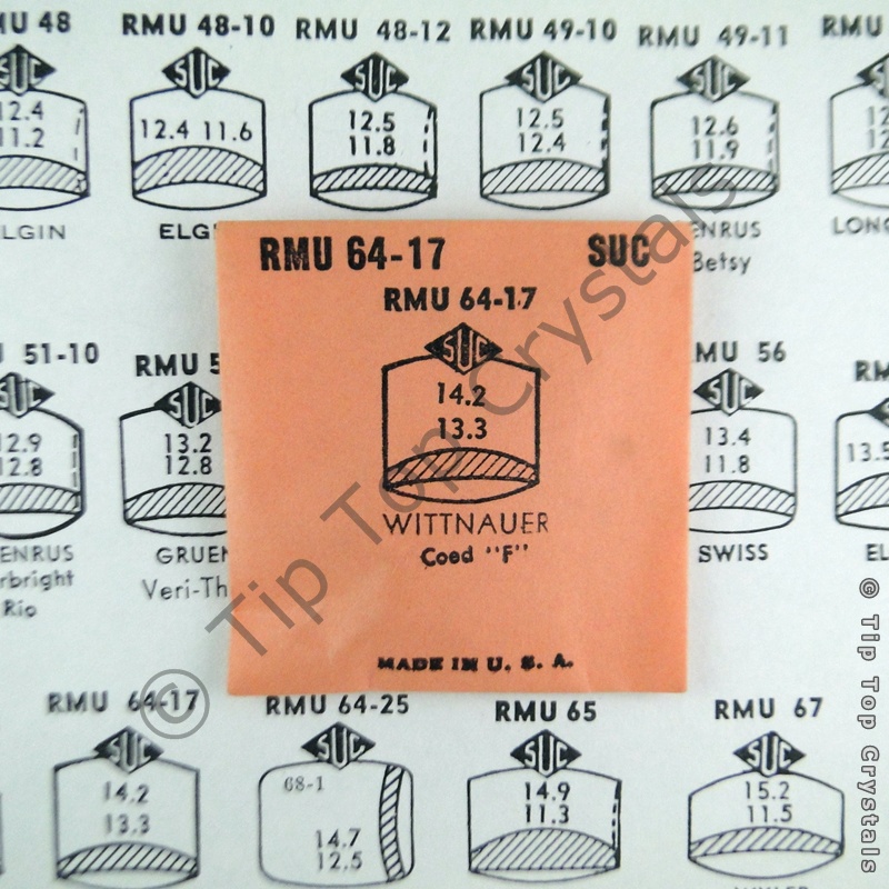 SUC RMU64-17 Watch Crystal - Click Image to Close