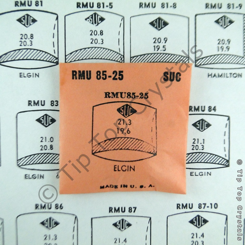 SUC RMU85-25 Watch Crystal - Click Image to Close