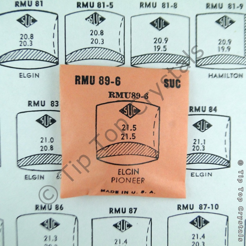 SUC RMU89-6 Watch Crystal - Click Image to Close