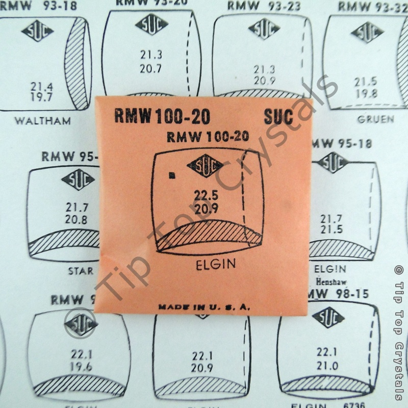 SUC RMW100-20 Watch Crystal - Click Image to Close